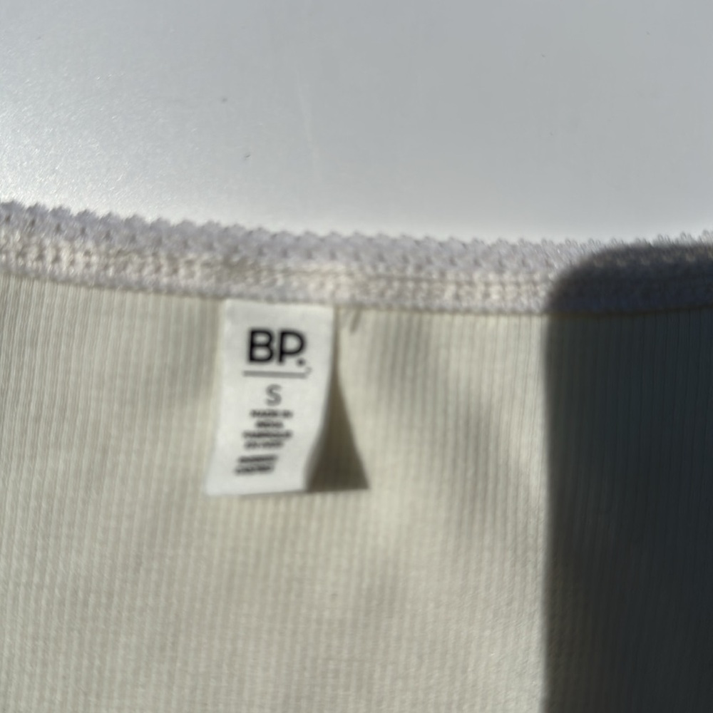 BP. Long Sleeve Henley Cotton Blend Thermal Bodysuit - Picture 3 of 3